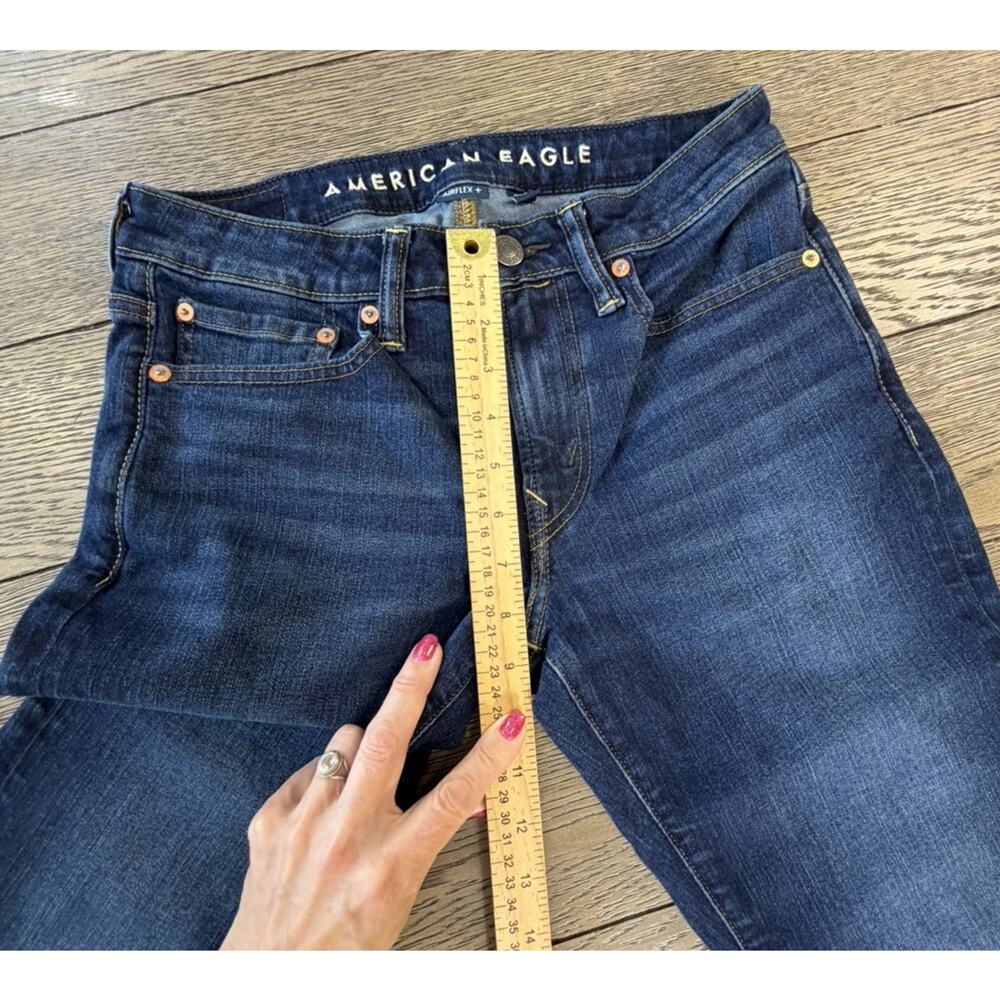 American Eagle AE Blue Jeans Men’s Size 29X32 Athletic Straight - Picture 4 of 11
